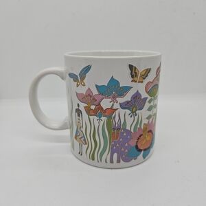 Laurel Burch Fantasy in the Forest mug 1989